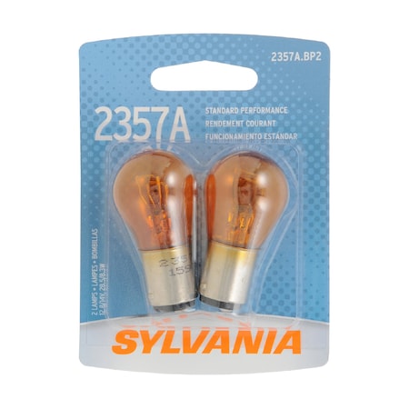 Sylvania Bulbs, 28.5 W, Amber, 14 V 2357A.BP2