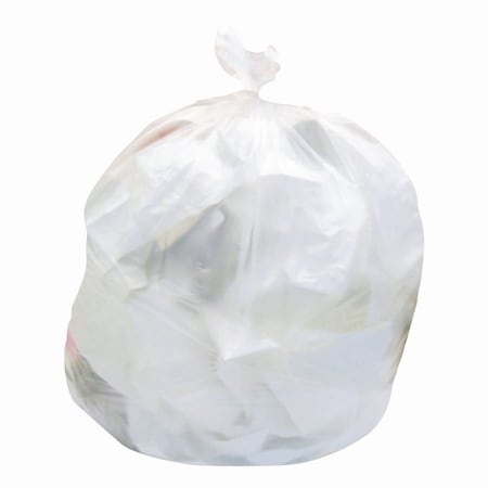 Heritage High-Density Waste Can Liners, 33 gal, 22 mic, 33in x 40in, Natural, Roll, 250PK Z6640UN R01