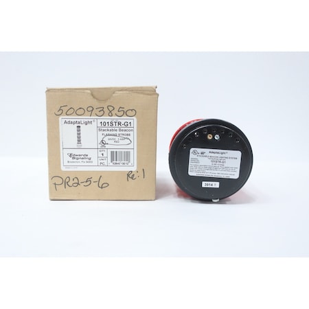 Edwards Signaling RED STACKABLE STROBE LIGHT MODULE 24V-DC 101STR-G1