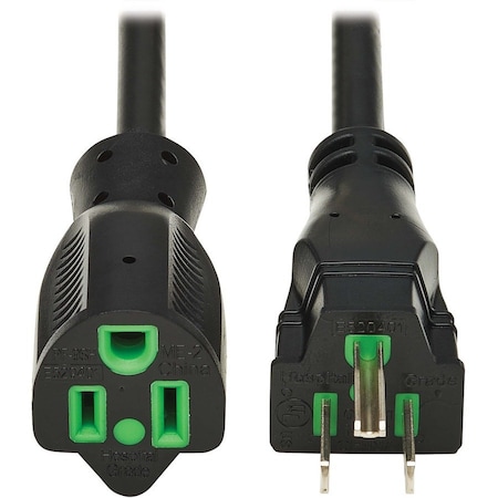 Tripp Lite Power Cord, 10 ft, Black, 16 AWG P022AB-010-HG