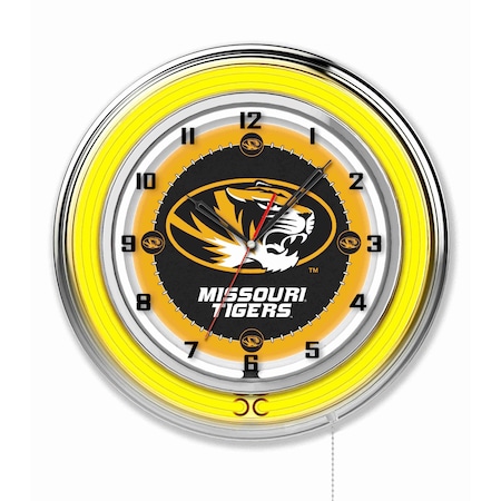 Holland Bar Stool Co University of Missouri Double Neon 19" Clock Clk19Mizzou