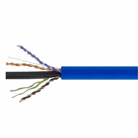 Monoprice Cat6A 500ft Blue CMP UL Bulk Cable TAA Solid UTP 23AWG 550MHz 10G 43704