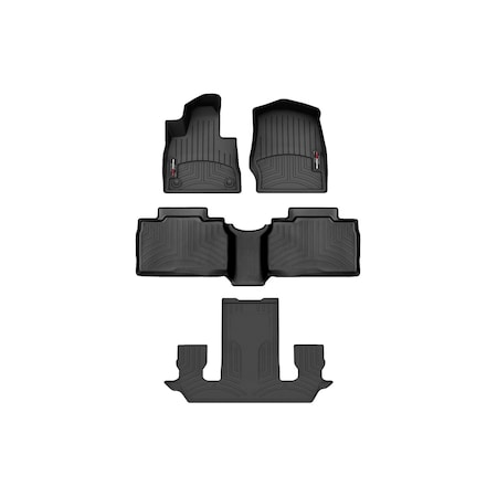 Weathertech Black, Front, rear, and rear Floorliners 4417161-441575-2-5