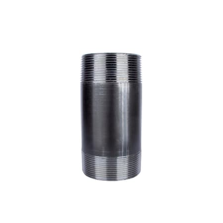 B & K Nipple 4" X 4" Black 3504X4