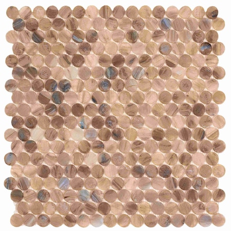 Apollo Tile Beige 12.2 in x 12.2 in Glass Glossy Floor and Wall Mosaic Tile 10.34 sqft/case, 10PK APLAPN8802A