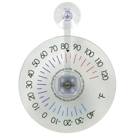 La Crosse Technology 6 in. Hanging Dial Window Thermometer 105-1061