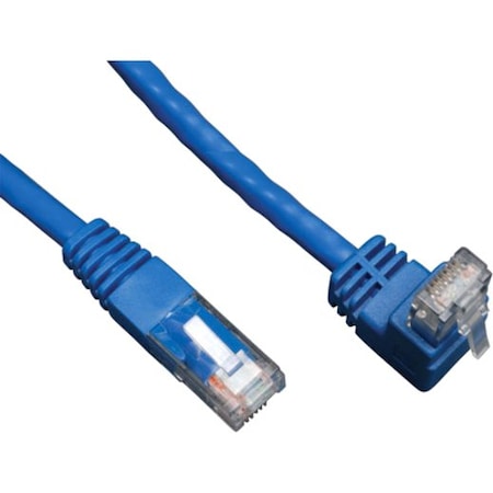 Eaton Tripp Lite Series Up-Angle Cat6 Gigabit Molded UTP Ethernet Cable RJ45 Right-Angle Up M to RJ45 N204-005-BL-UP
