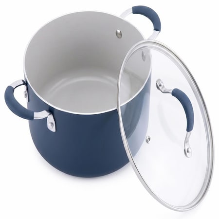 Nutrichef Dutch Oven Pot with Lid NCCW14SBLUDOP