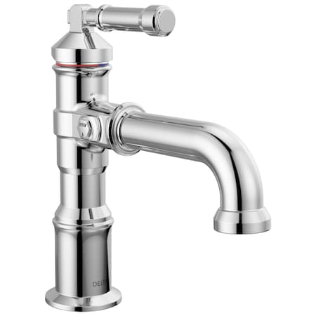 Delta Broderick Single Handle Bathroom Faucet In Lumicoat Chrome 584-PR-LPU-DST