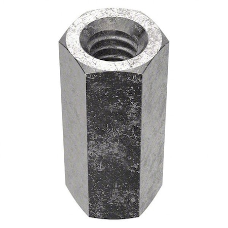 Zoro Select Coupling Nut, Plain, Aluminum, PK5 39-CN-31C