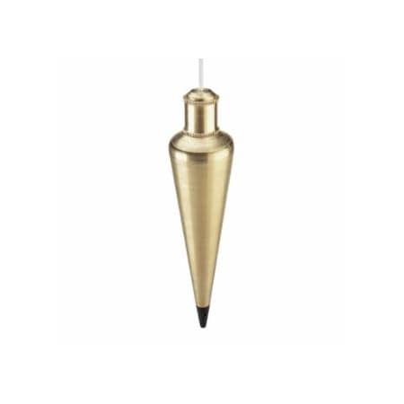 Empire Level Plumb Bobs, 12 oz, Corrosion Resistant Steel/Brass 272-912BR