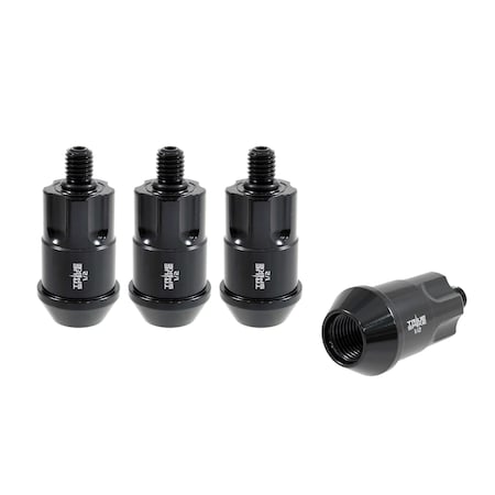 True Spike LUG NUTS Lug Nut Lock 12 Inch x 20 Thread Size 60 Degree Conical Acorn 16 Inch Overall Length LG0973BK