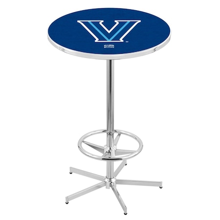 Holland Bar Stool Co 42" Chrome Villanova Pub Table, 36" dia. Top L216C4236Vilnva