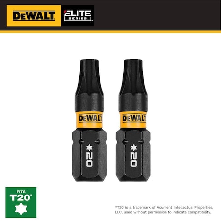 Dewalt Nutsetter Set, Steel, Hex Shank, PK25 DWAF1TX20IR2