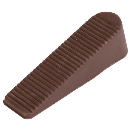 Prosource Door Stop, 1 in W x 4 in L x-1/4 in H Projection, Rubber, Brown FE-50924-PS