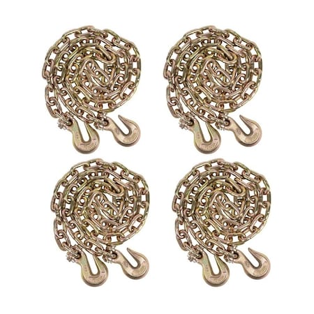 Mytee Products G70 Binder Chain Grade 70 Truck 3/8 X 20 w/grab hooks, 4PK CH3820x4