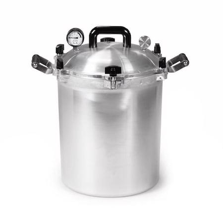 All American 1930 Aluminum Pressure Canner 30 qt Silver 930