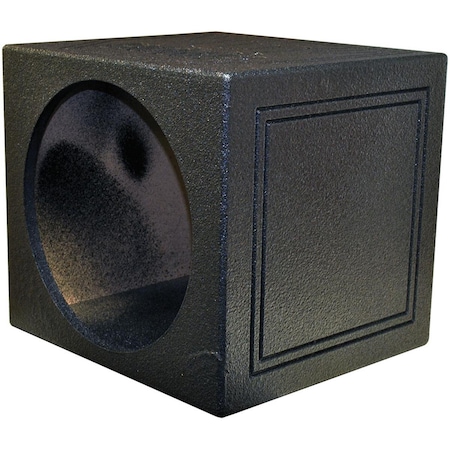 Q Power Qpower  Single 15 in. Sealed Woofer Enclosure with Bed Liner Spray QBOMB15SSINGLE