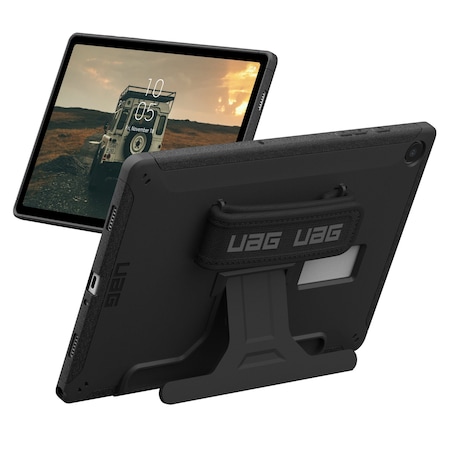 Urban Armor Gear Scout Case With Kickstand And Handstrap For Samsung Galaxy Tab A9 Plus, Black 224450114040