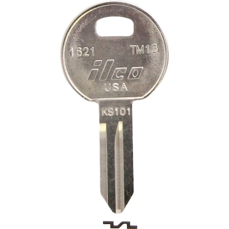 Ilco Trimark Nickel Plated Toolbox Key TM13 / 1621, 10PK IAL00000492