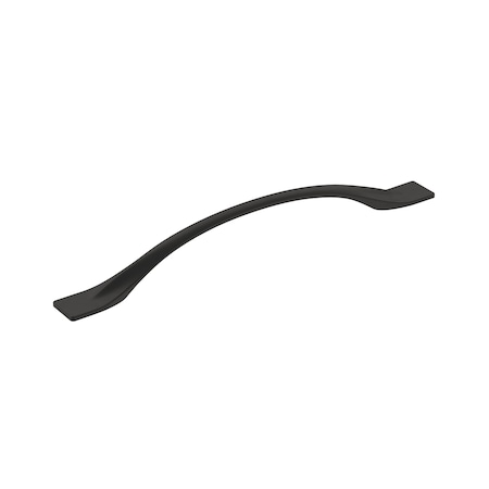 Amerock Uprise 7-9/16 in 192 mm Center-to-Center Matte Black Cabinet Pull BP36919FB