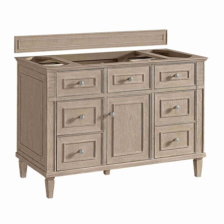 James Martin Vanities Vanity, without top, Whitewashed Oak, 47.88 in W x 23.5 in D, 424-V48-M-WWO