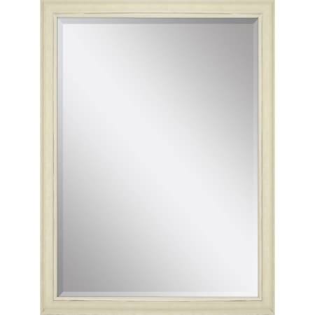 Homeroots 40" White Solid Wood Framed Accent Mirror 632832