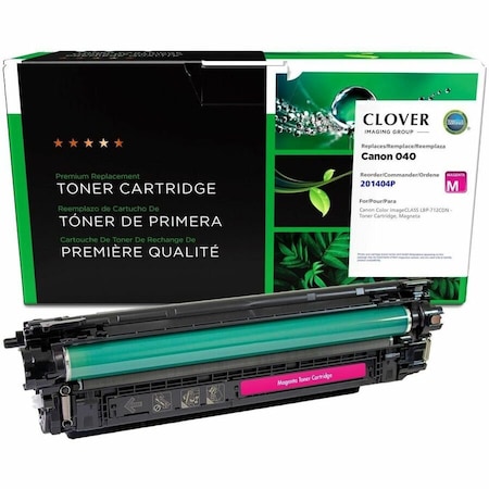 Cig Clover Imaging Remanufactured Magenta Toner Cartridge for Canon 0456C001 (040) 201404P