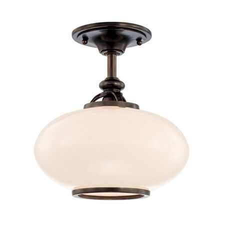 Hudson Valley Lighting Canton 1 Light Semi Flush 12 In. Old Bronze 9812F-OB