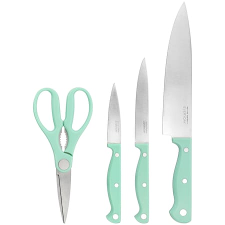 Martha Stewart Everyday 4 Piece Stainless Steel Cutlery Set in Mint 128741.04