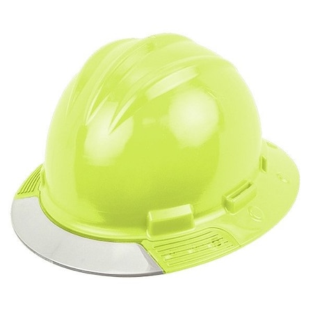 Bullard HardHat, FrontBrim, AboveView, FluorYlw AVHYRC