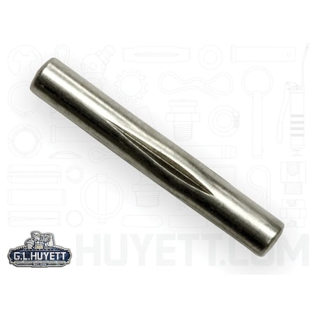Huyett Type U Grooved Pin, 300 Stainless Steel, 0.094 in Dia x 0.092 in Small End Dia x 0.625 in Length GPS-0093-0625-U