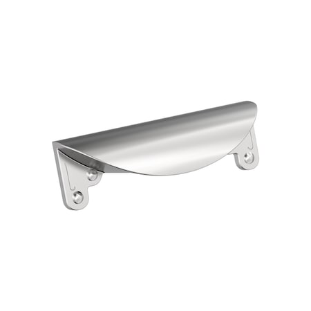 Amerock Inspirations 3 inch (76mm) Center-to-Center Polished Chrome Cabinet Cup Pull, 25PK 25VMP159226