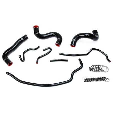 Hps Performance High Temp Reinforced Silicone Radiator Coolant Hose Kit, Black, 57-1723-BLK