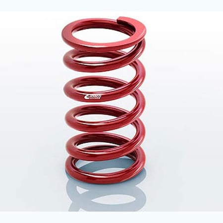 Superjock 600 x 250 in. dia. x 500 lbs Coilover Spring, Red Powercoated Finish SU2010031
