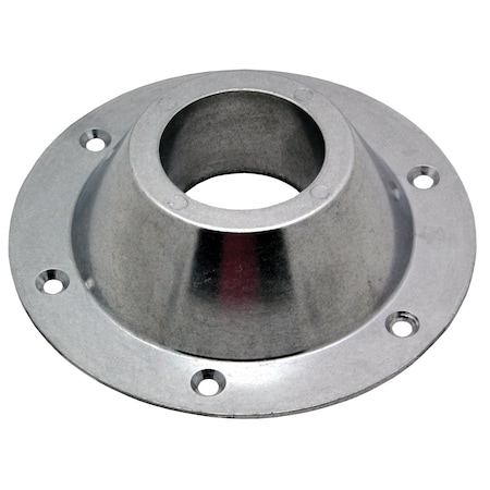 Ap Products Pedestal Base, Surface Mount, 6-5/8" Diameter x 2" Height, 6 Mounting Holes, Chrome Plated 013-1119