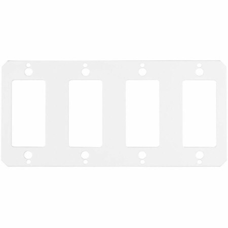 Hubbell Wiring Device-Kellems Center Sub Plate, 4 Gangs, Rectangular, Steel S1R10CSPP