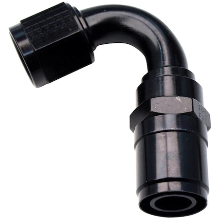 Fragola 2612012 No.12 Race-Rite Crimp-On Hose End, Black Anodize - 120 deg FRG2612012