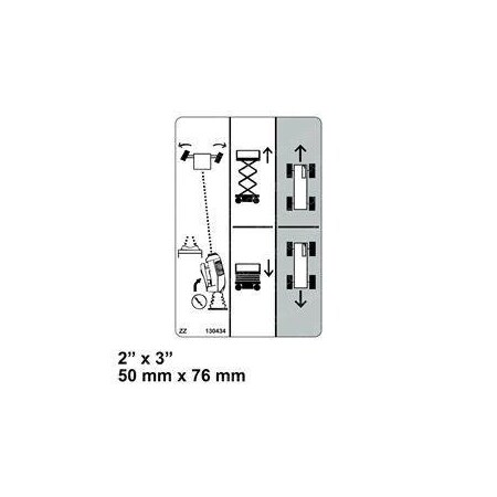 Skyjack REPLACEMENT DECAL, CONTROL UP/DOWN 130434