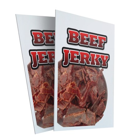 Signmission Beef Jerky, Plastic Signs Only 24 Inch x 36 Inch, Corrugated Plastic, 2PK CSB-2436-2PACK-Beef Jerky