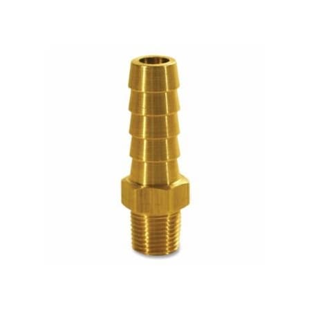 Dixon Valve Barbed Hose Fitting, 3/8 in dia, 1.76 in L, Brass 238-1020604C
