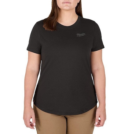 Milwaukee Tool Work Shirt, L, Black, Women's F452B-L