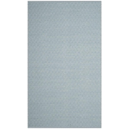 Safavieh 4 x 6 ft. Montauk Hand Woven Small Rectangle Area RugIvory & Light Blue MTK515D-4
