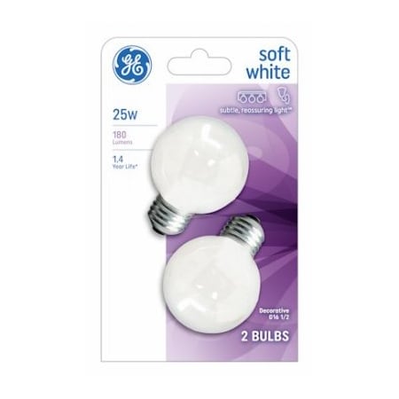 Current Ge 2Pk 25W Globe Lamp 31107