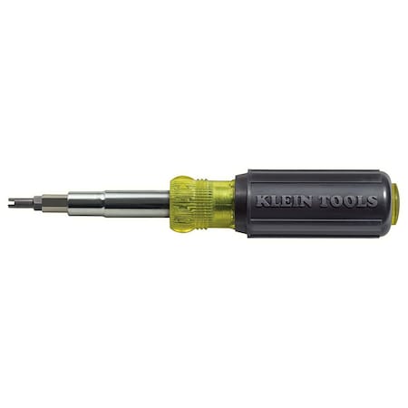 Klein Tools Phillips, Slotted, Square, Schrader Valve Insertion, Core Removal Bit 7 3/4 in, , Num. of pieces:9 32527