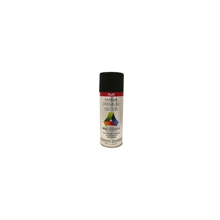 True Value Premium Decor Spray Paint, Black Flat, 12-oz. PDS6-AER
