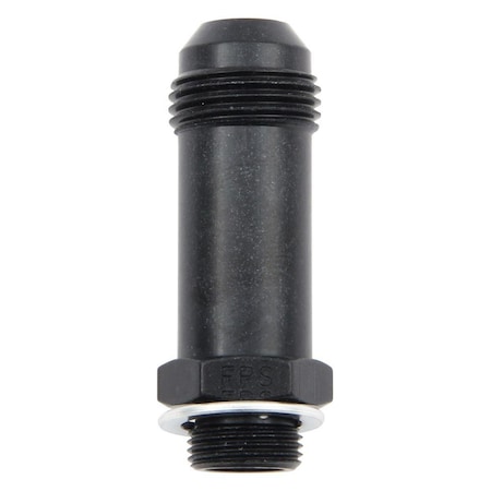 Fragola 491966-BL -8 AN x 0.56-24 in. Holley Adapter Fitting - Black FRG491966-BL