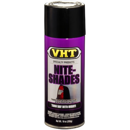 Vht Paint VHT Nite-Shades Use On Tail Lights, Fog Lights and Turn Indicators; Transparent Black SP999