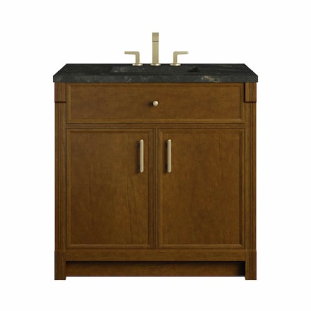 James Martin Vanities Bellshire 36" Single Vanity, Honey Oak w/ 3 CM Phantome Eclos Top 660-V36-HNO-3PHT