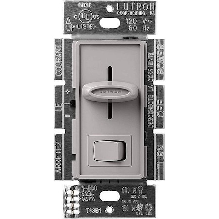 Lutron Dimmers, Skylark, CFL/LED, Gray SCL-153P-GR